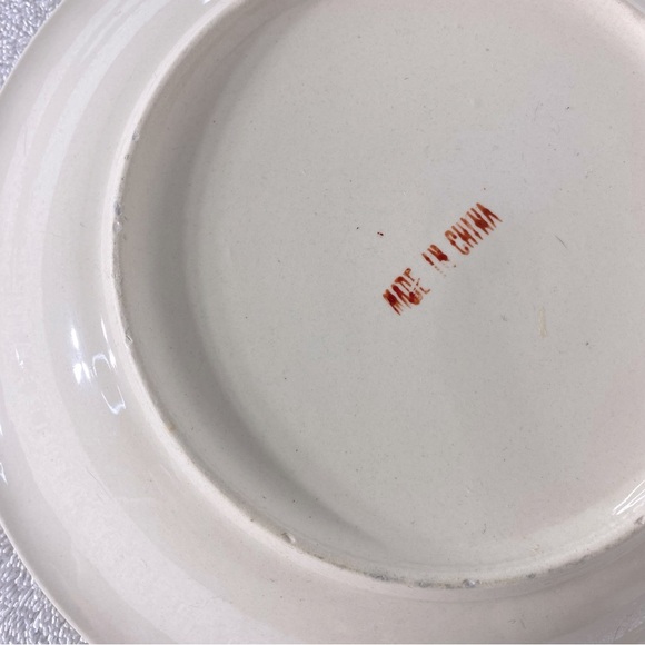 Vintage Strawberry Pie Ceramic Pie Dish Pie Plate With Recipe - Picture 7 of 11